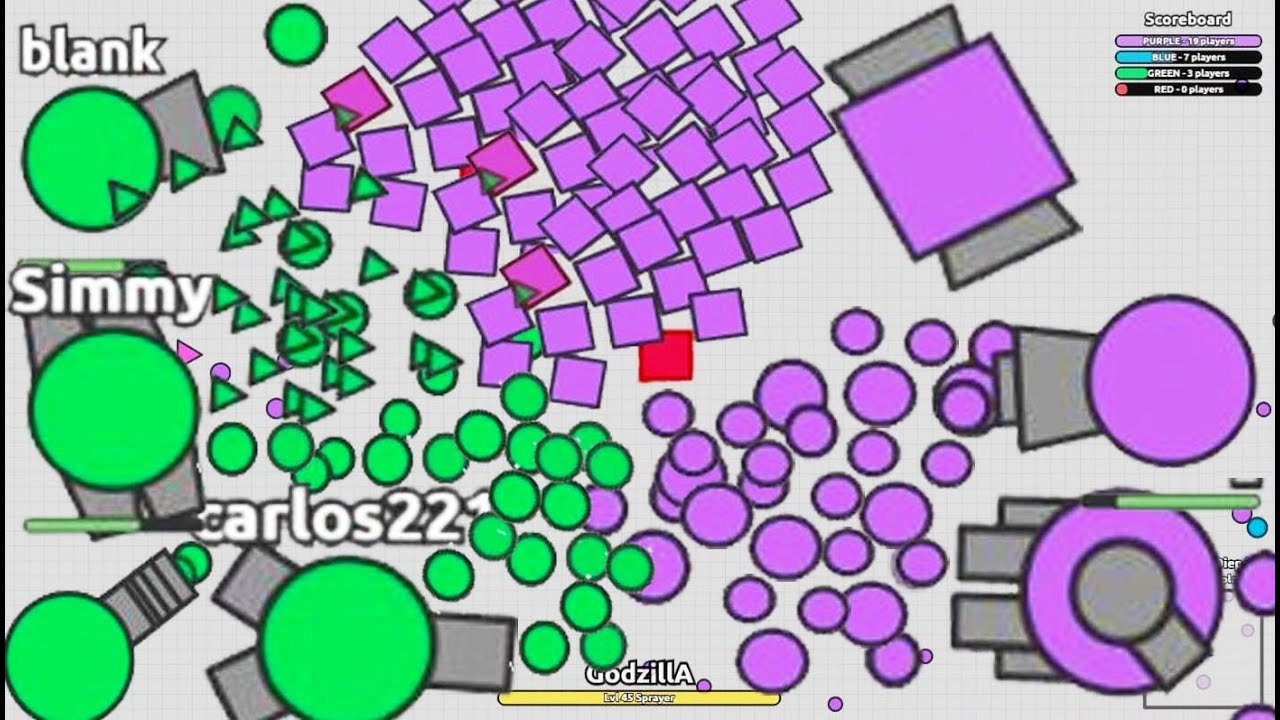 MY Purple TEAM IS THE BEST!! TAG MODE DIEP.IO