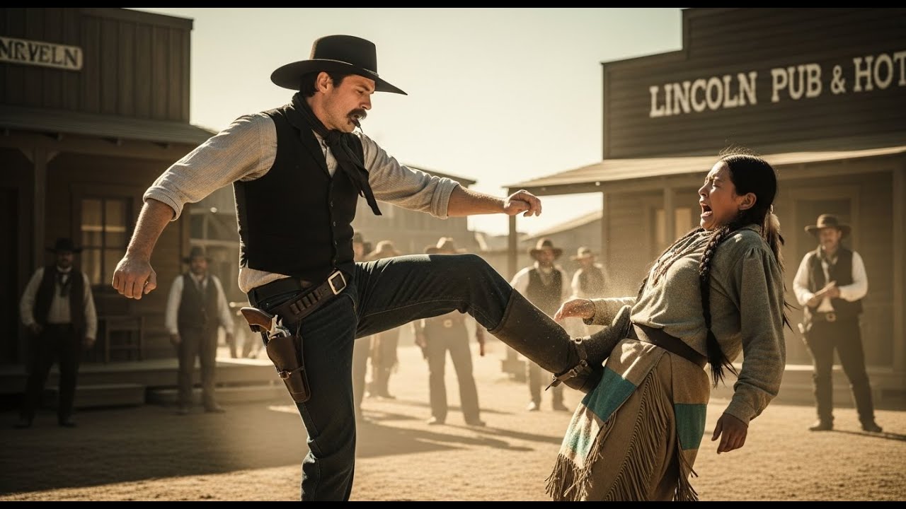 Osamělý kovboj sledoval Jak je zraněna navažská žena A pak se postavil na její místo Aby ji ochránil