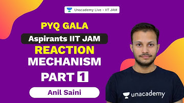Aspirants IIT JAM | Reaction Mechanism-Part 1 | PYQ Gala | Chemistry | Anil Saini | UnacademyLive
