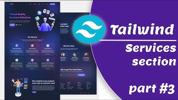 #3. Create Website in Tailwind | | Services section