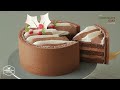 크리스마스 초콜릿 케이크 만들기 : Christmas Chocolate Cake Recipe | Cooking tree