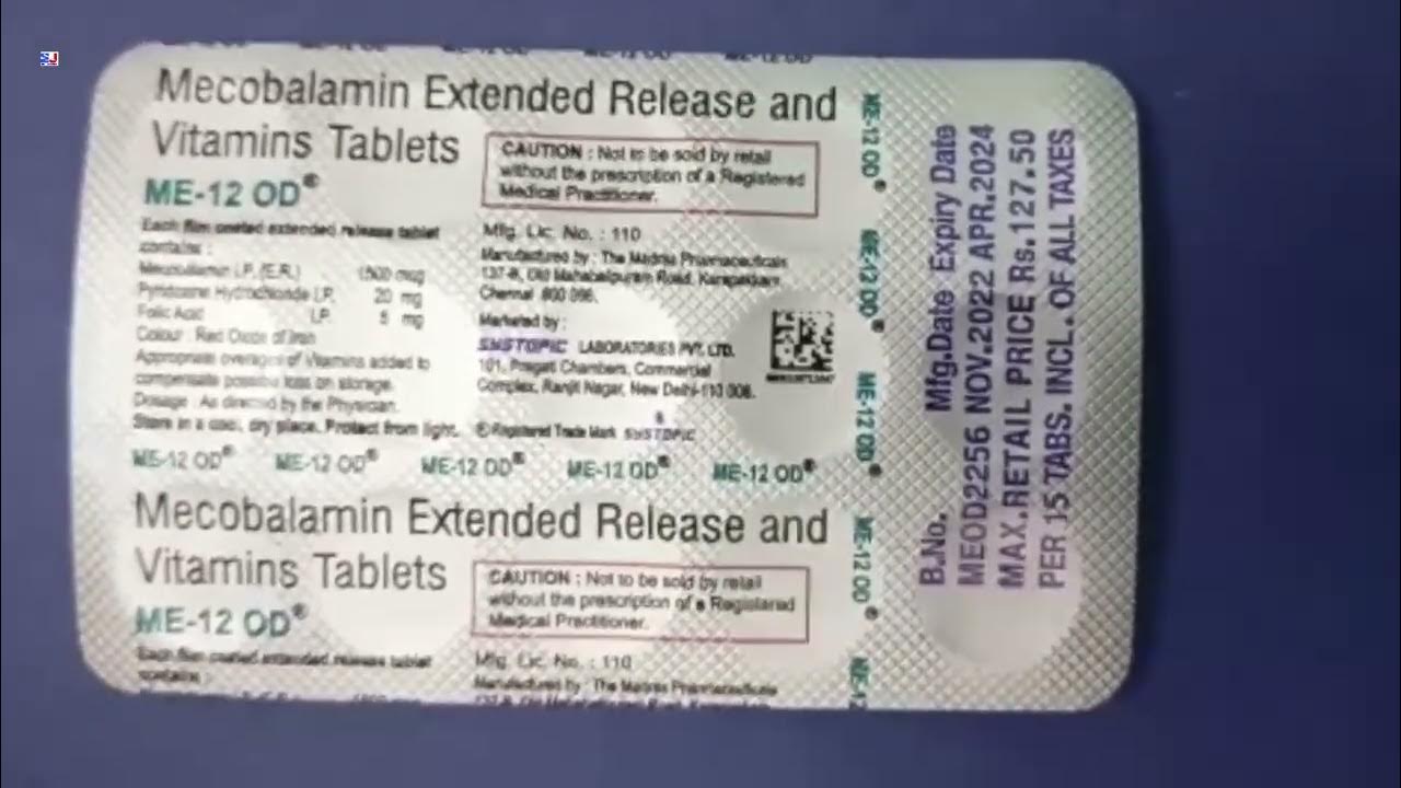 ME12 OD Tablet Mecobalamin Extended Release and Vitamins Tablets