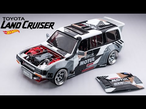 Toyota Land Cruiser 80 Drift RB26DET Engine Hot Wheels custom
