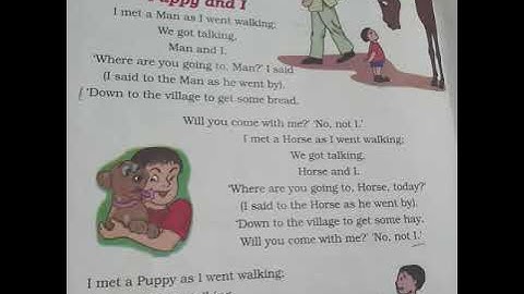NCERT - ENGLISH, CLASS -3, UNIT - 7, Chapter - 13 (Puppy & I) Video - 1