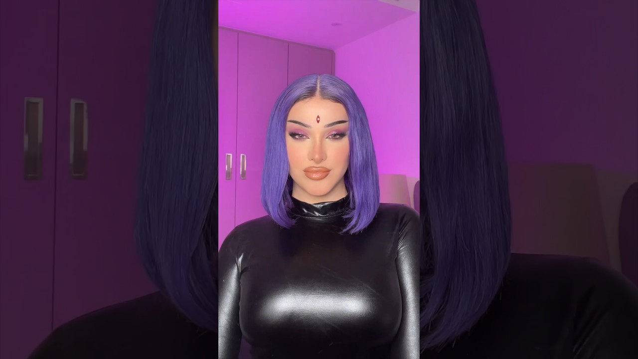 Raven from Teen Titans for Halloween 🐦‍⬛💜 