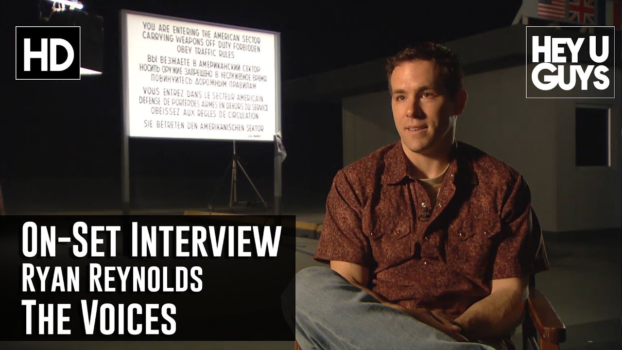 Ryan Reynolds On-Set Interview - The Voices - YouTube