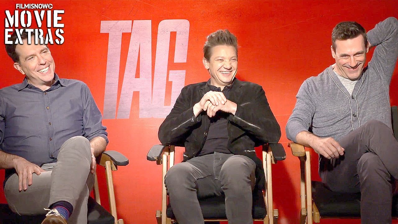 TAG' Cast Interview - Ed Helms, Jeremy Renner, and Jon Hamm on the Charm of  the Movie 