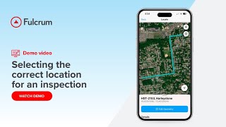 Selecting the correct location for an inspection