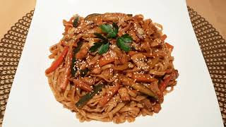 #Вкусная Лапша Удон с курицей и овощами  #Delicious! Noodles Udon with chicken and vegetables