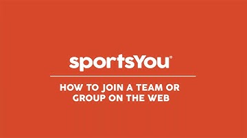 How to Join a Team/Group on the sportsYou Website