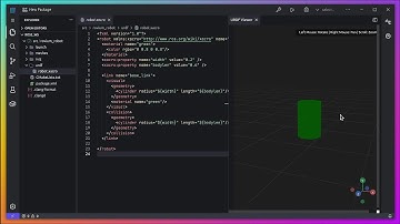 ROS URDF and Xacro robot model preview in IDE