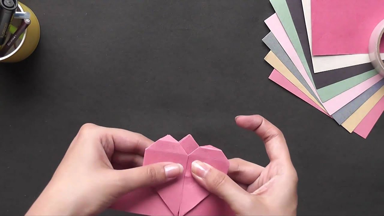 Origami Origami in Gujarati Heart Book Mark YouTube