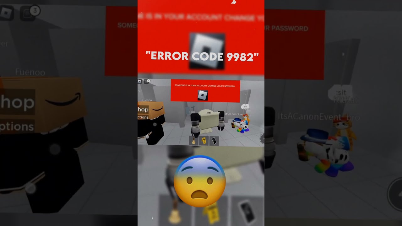 Error Code 273 VS 9982 Roblox Viral Trending Shorts Robloxedit Scary Gaming