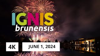 4K IGNIS BRUNENSIS 01.06.2024 OFFICIAL / ohňostroj PRELUDE fireworks / Brno Hněvkovského