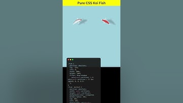 Pure CSS Koi Fish | Animated CSS Art Without JavaScript #htmlcssjs #coding #webdesign