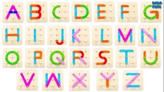 ABC SONG|Learn ALPHABET SONG with wooden toys for kids |Learn colors with wooden toys|Wooden Puzzle