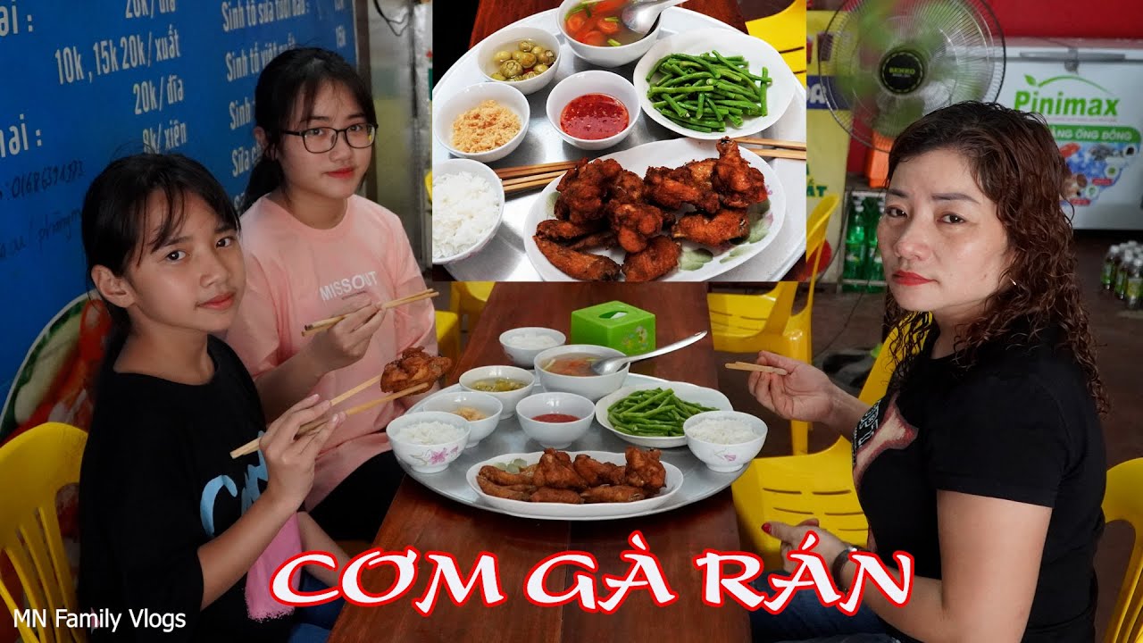 Cơm Gà Rán - Mẹ Nấu Bữa Cơm Trưa Cực Ngon Cho Hai Chị Em Hồng Anh và Thùy Giang
