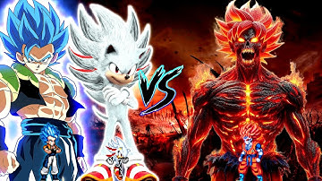 Gogeta V3.5 OP (all form) & Shadic V2 OP (all form) VS Goku Terror Final OP in Jump Force Mugen