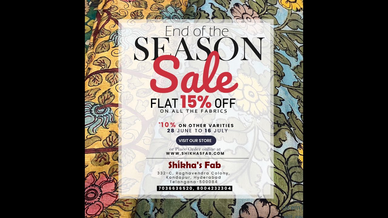 End of Season Sale!