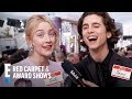 Saoirse Ronan & Timothee Chalamet Talk Names Being Butchered | E! Red Carpet & Award Shows