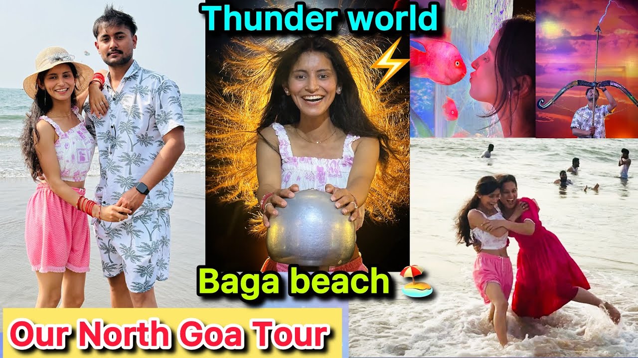 Our North goa tour🌴3 beaches🏖️ Fish Aquarium 🐠 