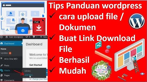 cara upload file di wordpress I buat Link Download File