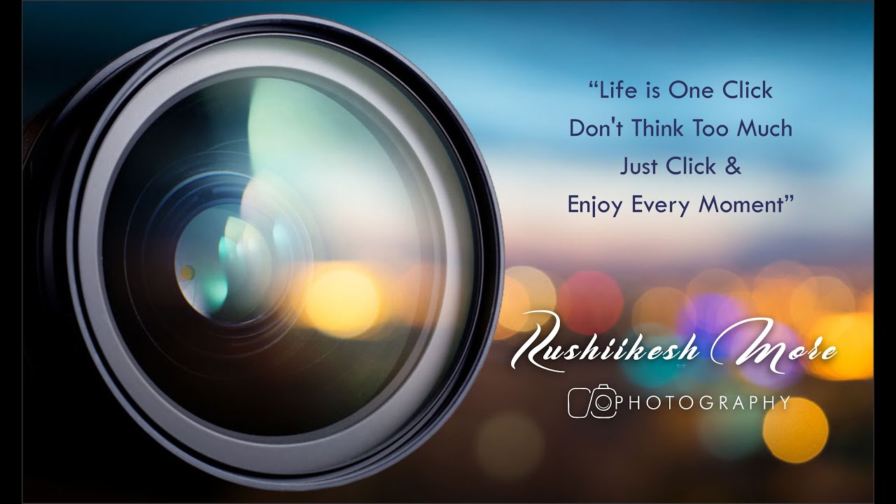Photography Intro Video Rushiikesh More Photography YouTube