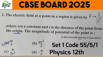 Q2 The electric field at a point in a region is given by vector E = alpha ( vector r/ r^3) , where a