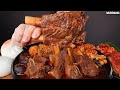 ASMR MUKBANG | BRAISED BEEF RIBS (Galbijjim) MUSHROOM DUMPLING KIMCHI NOODLES EATING 대왕갈비찜 김치 만두 먹방!