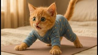 🧘 Gingy Cat Tries Yoga: A Soft Start to the Day 🌞🐾 screenshot 4