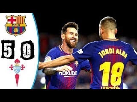 Barcelona vs Celta Vigo 5 0 ● All Goals & Highlights HD ● 11 Jan 2018 ● Copa del Rey