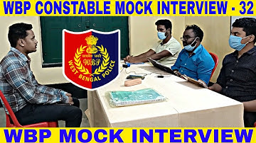wbp mock interview -32 || wbp constable & lady constable MOCK INTERVIEW 2022 || by abhijit sir ||
