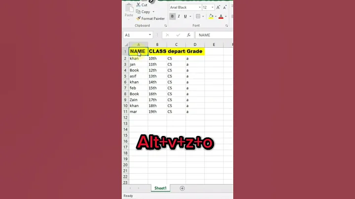 Tricks in MS Excel || ZOOM SHORTCUT KEY In MS Excel from@Letsgrowtogeatger #ytshorts #shorts