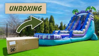 New Deep Sea 19Ft Dual Lane Slide Unboxing Xjump