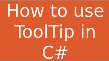 C# Tutorials -How to use ToolTip in c# in urdu - Beginners Tutorials
