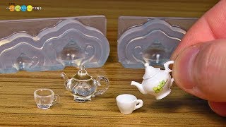 DIY Miniature Tea Set ミニチュアティーセット作り