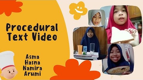 PROCEDURAL TEXT VIDEO | Siswa Kelas 6 | Ujian Praktek Bahasa Inggris | Asma, Hasna, Namira, & Arumi