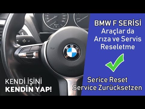 BMW F10/F20/F30 Servis Resetleme - Fren Lambası Sıfırlama - Arıza Silme (Sıfırlama)