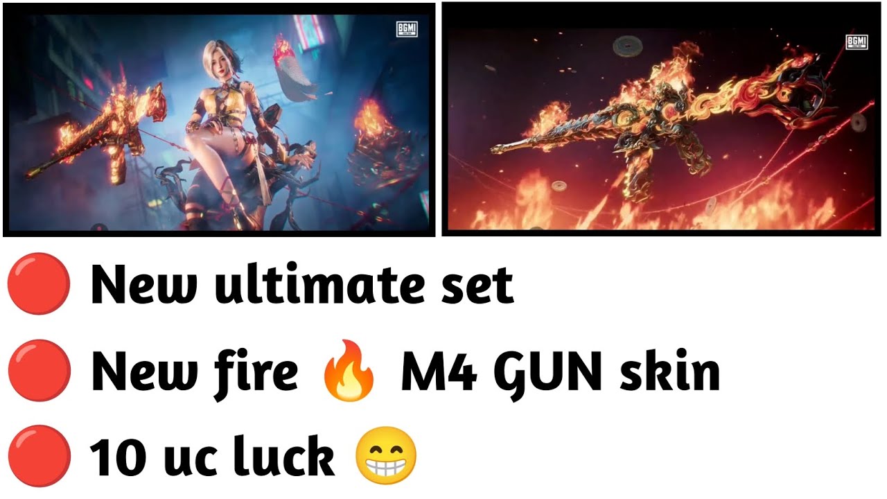 🔴NEW ULTIMATE SET SPIN | NEW FIRE M4 SKIN | BGMI | PUBG 
