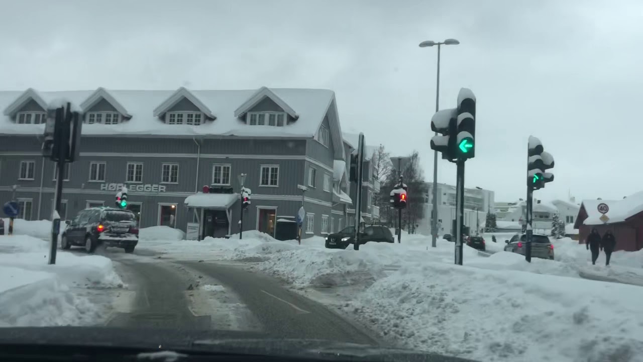 Sandefjord Sentrum - vinter - 2 februar 2019