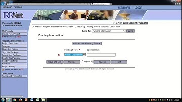 IRBNet: Editing the Initial Review Application