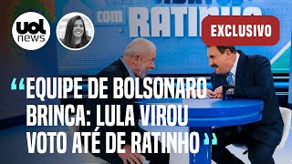 Campanha de Bolsonaro 'sentiu' com Lula no Ratinho e brinca sobre 'vira voto' | Carla Araújo