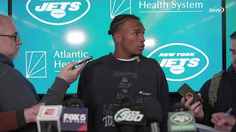 Garrett Wilson on play of QB Zach Wilson, letting ...