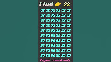 Find 👉 23 🤔 odd number puzzle 🧩|| iq test 🧠 puzzle 🧩 #puzzle #challenge #brainteaser #numberpuzzles