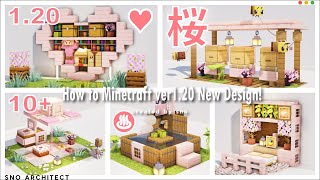 【マイクラ1.20】誰も知らない桜ブロックを使った可愛い建築アイデア選