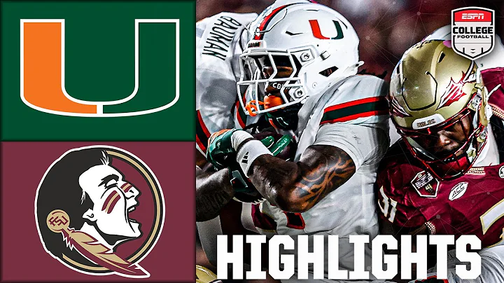 Miami Hurricanes vs  Florida State Seminoles   Full Game Highlights   ESPN CFB