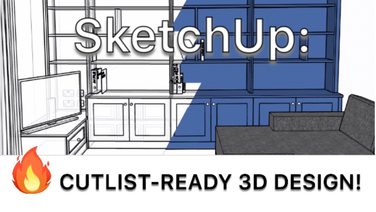 Creating Accurate Build-Ready 3D Fitted Furniture Designs in SketchUp