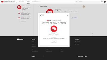 360-Degree Video and Virtual Reality on YouTube - Youtube Creator Academy Course Exam Answers - 2020