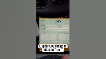 Audi ZF Gearbox Adaptation VCDS How to #shortvideo #automobile #car #funny #viral #fyp #shorts