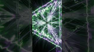 #Shorts #Abstract #Background Video 4K Screensaver Green Purple Triangle Tunnel Flames Vj #Loop Neon